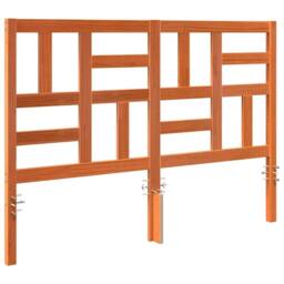 Berkfield Home Stunning Bed Headboard Wax brown 145.5 x 4 x 104 cm Solid pine wood - thumbnail 3