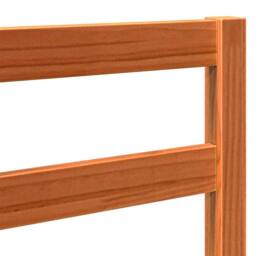 Berkfield Home Stunning Bed Headboard Wax brown 145.5 x 4 x 104 cm Solid pine wood - thumbnail 7