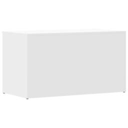 Berkfield Home Storage Chest White 84x42x46 cm Engineered Wood - Size: 84 x 42 x 46 cm - thumbnail 6
