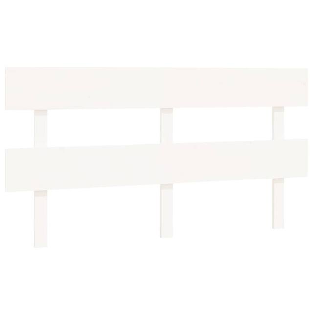 Berkfield Home Bed Headboard White 164x3x81 cm Solid Wood Pine - Size: 164 x 3 x 81 cm - image 1