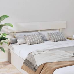 Berkfield Home Bed Headboard White 164x3x81 cm Solid Wood Pine - Size: 164 x 3 x 81 cm - thumbnail 4