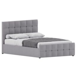 Home Discount Vida Designs Valentina Double Ottoman Bed Frame Velvet Fabric UKFR in Light Grey - thumbnail 7