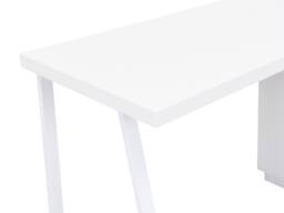 Vente-unique Desk With 1 Drawer & 1 Door - MDF & Steel - Natural & White in Light Oak - thumbnail 9