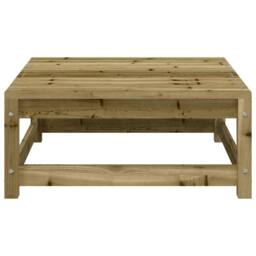 Berkfield Home Garden Sofa Armless with Footstool Impregnated Wood Pine in Brown - thumbnail 8