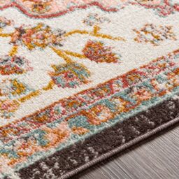 Livabliss Ankara - Vintage Pink Yellow Traditional Boho Living Dining Bedroom Rug in Red - Size: 140 cm x 200 cm - thumbnail 3