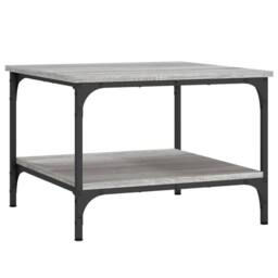Berkfield Home Decorative Coffee Table Grey Sonoma 55x55x40 cm Engineered Wood - Size: 55 x 55 x 40 cm - thumbnail 5