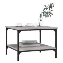 Berkfield Home Decorative Coffee Table Grey Sonoma 55x55x40 cm Engineered Wood - Size: 55 x 55 x 40 cm - thumbnail 1