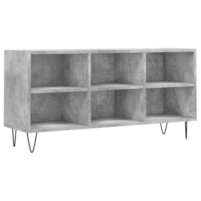 Berkfield Home TV Cabinet Concrete Grey 103.5x30x50 cm Engineered Wood - image 1