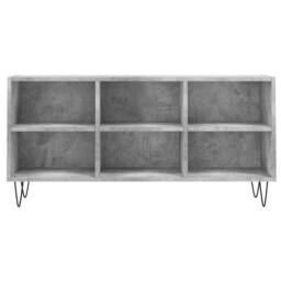 Berkfield Home TV Cabinet Concrete Grey 103.5x30x50 cm Engineered Wood - thumbnail 4