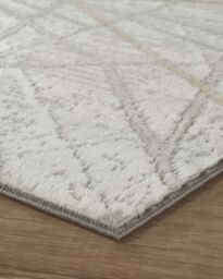 Desire Rugs Perla Modern Abstract Linear Living Room Area Rug Metallic Sheen-Grey Axis in Grey - Size: 120 cm x 170 cm - thumbnail 5