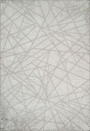 Desire Rugs Perla Modern Abstract Linear Living Room Area Rug Metallic Sheen-Grey Axis in Grey - Size: 120 cm x 170 cm - thumbnail 2