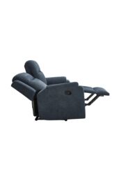 More4Homes Orka 2 Seater Fabric Manual Recliner Sofa in Blue - thumbnail 6
