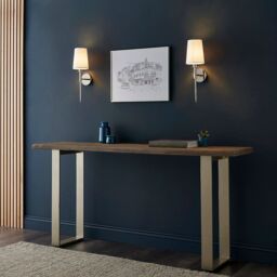 Loops Bright Nickel Plated Wall Light & White Cotton Shade - Modern Sconce Fitting in Metallics - thumbnail 4