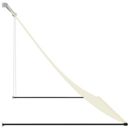 Berkfield Home Retractable Awning Cream 250x150 cm Fabric & Steel - thumbnail 4