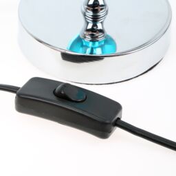 Orsina Evaine Teal Acrylic Ball Table Lamp in Blue - thumbnail 5
