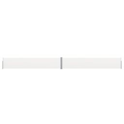Berkfield Home Patio Retractable Side Awning 140x1200 cm Cream in Beige - thumbnail 1