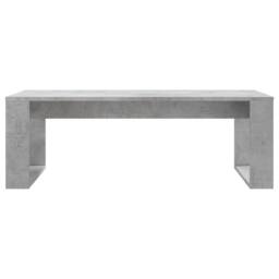 Berkfield Home Modern Coffee Table Concrete Grey 102x50x35 cm Engineered Wood - Size: 102 x 50 x 35 cm - thumbnail 4