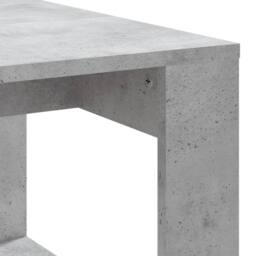 Berkfield Home Modern Coffee Table Concrete Grey 102x50x35 cm Engineered Wood - Size: 102 x 50 x 35 cm - thumbnail 7