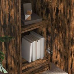 Berkfield Home Gorgeous Buffet Cabinet Smoked oak Engineered wood Large Buffet C in Brown - thumbnail 1