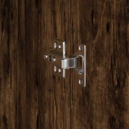 Berkfield Home Gorgeous Buffet Cabinet Smoked oak Engineered wood Large Buffet C in Brown - thumbnail 8