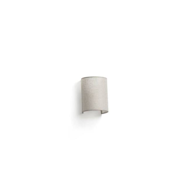 Netlighting Otton Round Linen Up Down Wall Lamp Vertical in Natural - image 1