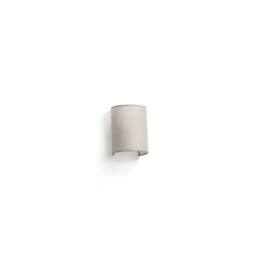 Netlighting Otton Round Linen Up Down Wall Lamp Vertical in Natural - thumbnail 1