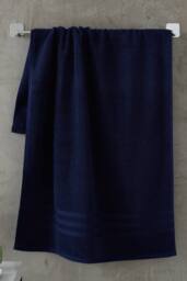 Catherine Lansfield 'Zero Twist' Bath Sheet in Navy