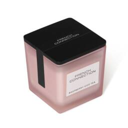 French Connection Square Glass Candle Raspberry Iced Tea 220g Single Wick Scented Candle in Pink - thumbnail 3