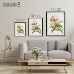 "Artery8 Frederick Sander Vanda Sanderiana Orchid Flowers Framed Canvas Art - Size: W12"" x H16""" - thumbnail 4