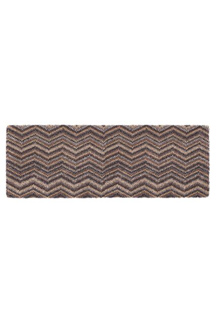 My Mat Washable Cotton Indoor Candy Linen Zig Zag Mat - Size: 50 cm x 75 cm - image 1