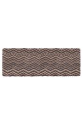 My Mat Washable Cotton Indoor Candy Linen Zig Zag Mat - Size: 50 cm x 75 cm