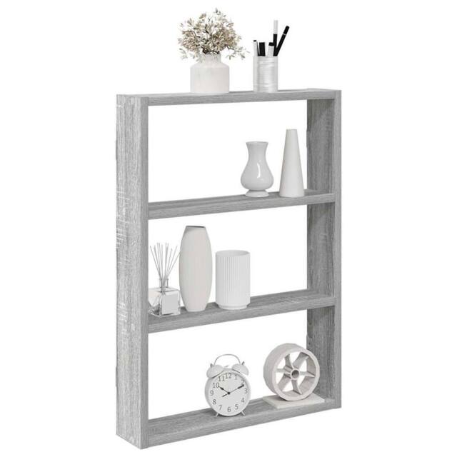 Berkfield Home Wall Shelf Grey Sonoma 43x9x60 cm Engineered Wood - Size: 43 x 9 x 60 cm - image 1