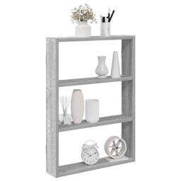 Berkfield Home Wall Shelf Grey Sonoma 43x9x60 cm Engineered Wood - Size: 43 x 9 x 60 cm - thumbnail 1