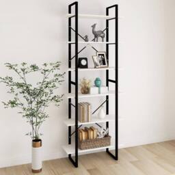 Berkfield Home High Cabinet White 80x30x210 cm Solid Pine Wood - Size: 80 x 30 x 210 cm - thumbnail 2