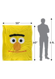 Sesame Street Bert Face Silky Touch Super Soft Throw Blanket 152 X 127 cm in White - thumbnail 5