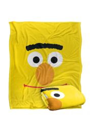 Sesame Street Bert Face Silky Touch Super Soft Throw Blanket 152 X 127 cm in White - thumbnail 2