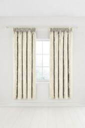 Sanderson 'Ashbee' Lined Curtains in Ivory - Size: 167 cm width x 183 cm drop