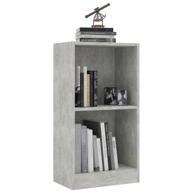 Berkfield Home Decorative Bookshelf Concrete Grey 40x24x75 cm Engineered Wood - Size: 40 x 24 x 75 cm - image 1