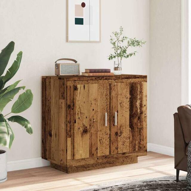 Berkfield Home Sideboard Old Wood 80x40x75 cm Engineered Wood in Brown - Size: 80 x 40 x 75 cm - image 1