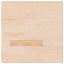 Berkfield Home Square Table Top 40x40x4 cm Untreated Solid Wood Oak in Brown - Size: 40 x 40 x 4 cm - thumbnail 2