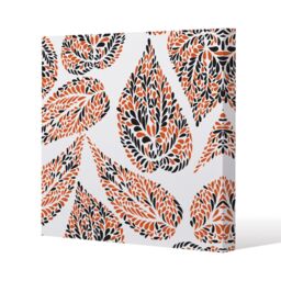 Benjamin Tate Design Leaf Droplets (Canvas Print) / 77 x 77 x 4cm in Natural - Size: 77 x 77 x 4 cm - thumbnail 1