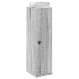 Berkfield Home Bathroom Cabinet with Roll Holder Grey Sonoma 20.5x22x72 cm