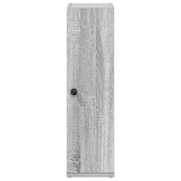 Berkfield Home Bathroom Cabinet with Roll Holder Grey Sonoma 20.5x22x72 cm - thumbnail 4
