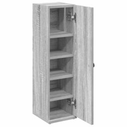 Berkfield Home Bathroom Cabinet with Roll Holder Grey Sonoma 20.5x22x72 cm - thumbnail 5
