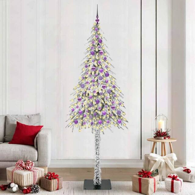 Berkfield Home Christmas Tree with 300 LEDs White 210 cm PE & Steel - image 1