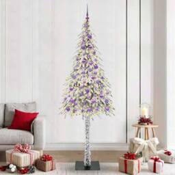 Berkfield Home Christmas Tree with 300 LEDs White 210 cm PE & Steel