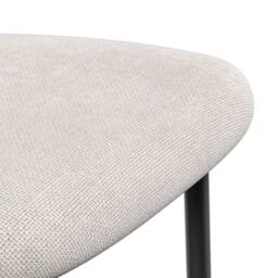 More4Homes Juno Light grey Ceramic Dining Table & 6 Myla Linen Chairs in Beige - thumbnail 8