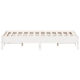 Berkfield Home Bed Frame without Mattress White 120x200 cm Solid Wood Pine - Size: Small Double - thumbnail 5