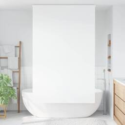 Berkfield Home Shower Roller Blind with Cassette 120x240 cm Fabric Width 116 cm in White - thumbnail 3