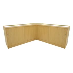 Monstershop Triton LED Shop Counter Set K1500, B1500 & CM60 - Maple in Beige - thumbnail 2